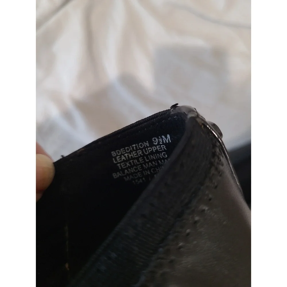 Bandolino Black Leather Ballet Flats Women's Size 9.5 minimalist comfort comfort
